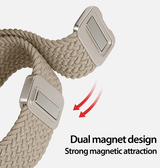 Apple Watch 38-42mm | Apple Watch (38/40/SE/41/42mm) - DUX DUCIS™ Interwoven Nylon Rem - Beige - DELUXECOVERS.DK