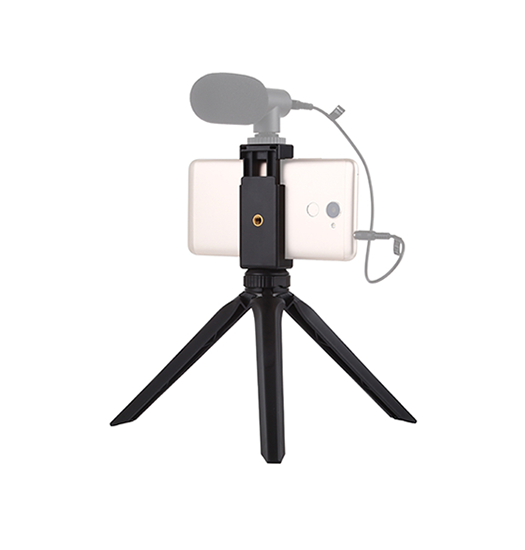 Mobil Tripod | Tripod Mobilstativ m. Mikrofonholder – Sort – PULUZ™ - DELUXECOVERS.DK