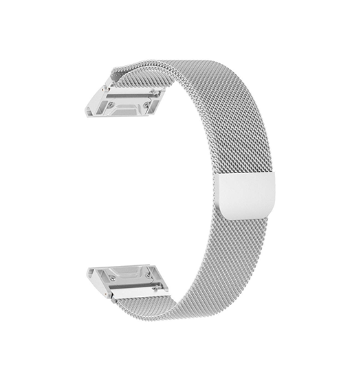 QUICKFIT | Garmin QuickFit 26mm - L'Empiri™ Milanese Loop / Rem - Sølv - DELUXECOVERS.DK