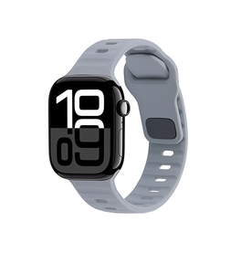 Apple Watch 38-42mm | Apple Watch (38/40/SE/41/42mm) - Square Buckle Silikonerem - Stone - DELUXECOVERS.DK