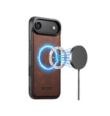 iPhone 17 Air | iPhone 17 Air - Suteni® 2-i-1 Læder Cover M. MagSafe - Brun - DELUXECOVERS.DK