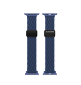 Apple Watch 42-49mm | Apple Watch (42/44/SE/45/46/49mm) - DUX DUCIS™ Interwoven Nylon Rem - Storm Blå - DELUXECOVERS.DK