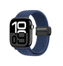 Apple Watch 42-49mm | Apple Watch (42/44/SE/45/46/49mm) - DUX DUCIS™ Interwoven Nylon Rem - Storm Blå - DELUXECOVERS.DK