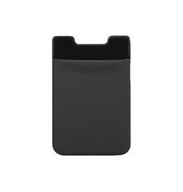 Mobil kortholder | NYLON Pung Kreditkort Holder Stick On - Sort - DELUXECOVERS.DK
