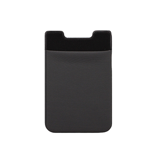Mobil kortholder | NYLON Pung Kreditkort Holder Stick On - Sort - DELUXECOVERS.DK
