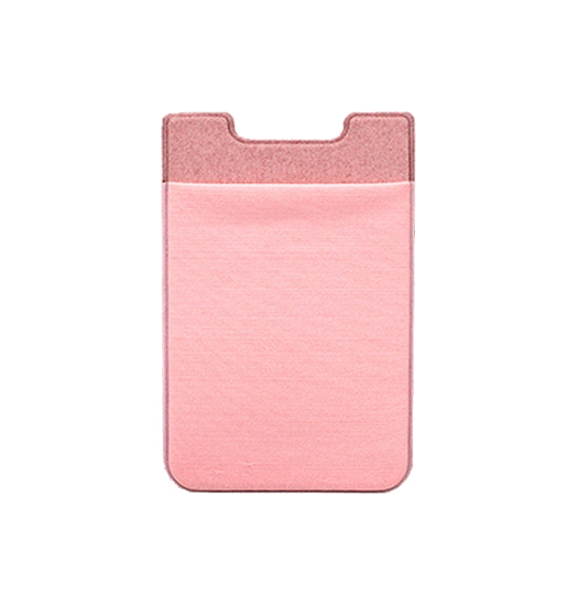 Mobil kortholder | NYLON Pung Kreditkort Holder Stick On - Rose/Lyserød - DELUXECOVERS.DK