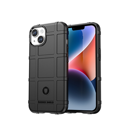 iPhone 14 | iPhone 14 - RUGGED SHIELD™ Stødsikkert Håndværker Cover - Sort - DELUXECOVERS.DK