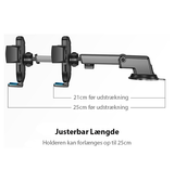 Mobilholder (Sugekop) | Mobilholder til bil m. sugekop - forrude / instrumentbræt - JOYROOM™ - DELUXECOVERS.DK