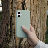iPhone 16 Plus | iPhone 16 Plus - DeLX™ Pastel Silikone Cover - Moss Green - DELUXECOVERS.DK