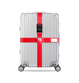 Baggagerem | Premium Bagagerem (kuffertrem) med kodelås – Rød – Travel-tech™ - DELUXECOVERS.DK