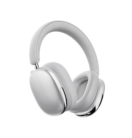 Høretelefoner og Headset | Over-Ear Trådløs Headset Bluetooth 5.4 M. Aktiv Støjreduktion - Sølv - DELUXECOVERS.DK