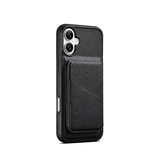 iPhone 17 | iPhone 17 - MagSafe-läderskal med avtagbar RFID-korthållare - Svart - ESEBLE™ - DELUXECOVERS.SE