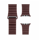 Apple Watch 42-49mm | Apple Watch (42/44/SE/45/46/49mm) - Valence™ Loop Læder Rem - Mørkebrun - DELUXECOVERS.DK