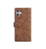iPhone 16 Plus | iPhone 16 Plus - ESEBLE™ Vegan-Læder Cover Etui M. Pung - Brun - DELUXECOVERS.DK
