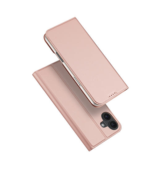 iPhone 16 Plus | iPhone 16 Plus - DUX DUCIS™ Pro Series Flipcover - Lyserød - DELUXECOVERS.DK