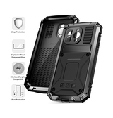 iPhone 16 Pro | iPhone 16 Pro - R-JUST™ Safeguard Vandtæt 360°Cover - Sort - DELUXECOVERS.DK