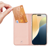 iPhone 16 Pro | iPhone 16 Pro - DUX DUCIS™ Pro Series Flipcover - Lyserød - DELUXECOVERS.DK