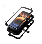 iPhone 16 Pro Max | iPhone 16 Pro Max - R-JUST™ Safeguard Vandtæt 360° Cover - Sort - DELUXECOVERS.DK