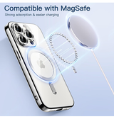 iPhone 15 Pro | iPhone 15 Pro - Valkyrie Silikone Hybrid Cover m. MagSafe - Sølv - DELUXECOVERS.DK