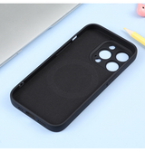 iPhone 15 Pro | iPhone 15 Pro - Magnetisk Silikone Cover M. MagSafe - Sort - DELUXECOVERS.DK