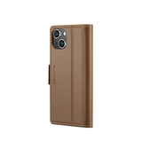 iPhone 15 | iPhone 15 - CaseMe™ Neo Læder Cover / Pung - Brun - DELUXECOVERS.DK