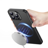 iPhone 16 Pro Max | iPhone 16 Pro Max - DeLX™ Full Carbon Cover - MagSafe Kompatibel - DELUXECOVERS.DK