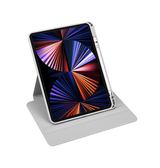 iPad Air 6 13" 2024 | iPad Air 13" (2024/2025/2026) - Akrylisk 360° Cover m. Stander - Lysegrå - DELUXECOVERS.DK
