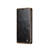 iPhone 15 Pro | iPhone 15 Pro - CaseMe™ Oil Wax Læder Flipcover - Coffee - DELUXECOVERS.DK