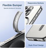 iPhone 15 Pro Max | iPhone 15 Pro Max - Valkyrie Silikone Hybrid Cover m. MagSafe - Sølv - DELUXECOVERS.DK