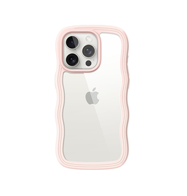 iPhone 14 Pro Max | iPhone 14 Pro Max - DeLX™ Wave Frame Silikone Cover - Pink - DELUXECOVERS.DK