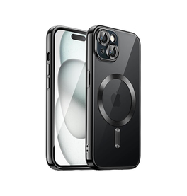 iPhone 15 Plus | iPhone 15 Plus - Valkyrie Silikone Hybrid Cover m. MagSafe - Sort - DELUXECOVERS.DK