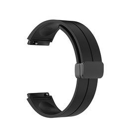 Samsung Galaxy Watch 7 | Samsung Galaxy Watch 7 (40/44mm) - DeLX Straight-Line Silikone Rem - Sort - DELUXECOVERS.DK