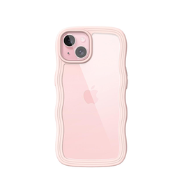 iPhone 13 | iPhone 13 - DeLX™ Wave Frame Silikone Cover - Pink - DELUXECOVERS.DK