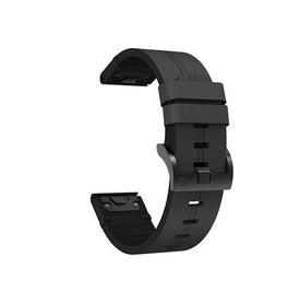 QUICKFIT | Garmin QuickFit 22mm - L'Empiri™ Stocky Læder Rem - Sort - DELUXECOVERS.DK