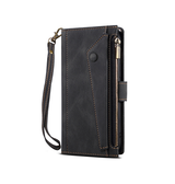 iPhone 14 Pro | iPhone 14 Pro - ESEBLE™ Vegan-Læder Cover Etui M. Pung - Sort - DELUXECOVERS.DK