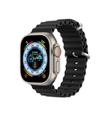 Apple Watch 42-49mm | Apple Watch (42/44/SE/45/46/49mm) - DUX DUCIS® Wave Silikone Rem - Sort - DELUXECOVERS.DK