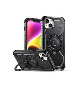 iPhone 15 Plus | iPhone 15 Plus - NX Pro™ Armor Cover V2 m. MagSafe - Sort - DELUXECOVERS.DK
