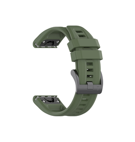 QUICKFIT | Garmin QuickFit 22mm - ACTIVE™ Velo Silikone Rem - Mørkegrøn - DELUXECOVERS.DK
