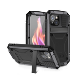 iPhone 15 Plus | iPhone 15 Plus - R-JUST™ Safeguard Vandtæt 360° Cover - Sort - DELUXECOVERS.DK