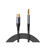 Kabel Special | JOYROOM™ | USB-C til 3.5mm Mini-jack kabel - Sort - 1.2M - DELUXECOVERS.DK
