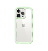 iPhone 14 Pro Max | iPhone 14 Pro Max - DeLX™ Wave Frame Silikone Cover - Grøn - DELUXECOVERS.DK