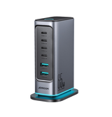 USB Strømstationer | JOYROOM™ 65W Ladestation – 4x USB-C & 2x USB-A – Sort - DELUXECOVERS.DK