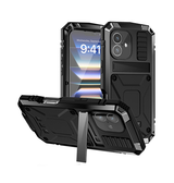 iPhone 16 Plus | iPhone 16 Plus - R-JUST™ Safeguard Vandtæt 360° Cover - Sort - DELUXECOVERS.DK