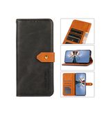iPhone 15 | iPhone 15 - KHAZNEH™ Dual Læder Cover Etui M. Pung - Sort - DELUXECOVERS.DK