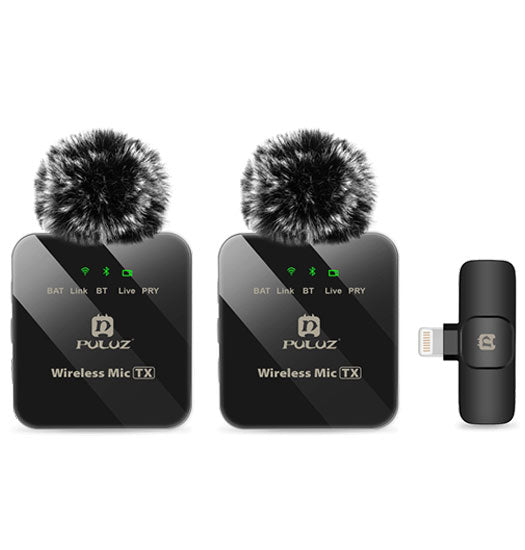 Mikrofon | Professionel Trådløs clip-on Mikrofon til (Lightning) 2 Stk. - DELUXECOVERS.DK