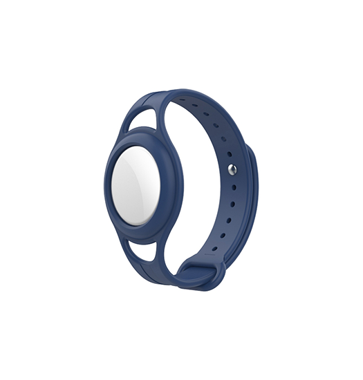 Airtag | Apple AirTag 1/2 Mutural™ Silikone Armbånd til Børn - Blå - DELUXECOVERS.DK