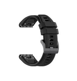 QUICKFIT | Garmin QuickFit 22mm - ACTIVE™ Velo Silikone Rem - Sort - DELUXECOVERS.DK