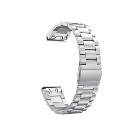 QUICKFIT | Garmin QuickFit 22mm - CNC Pro Rustfrit Stål Urlænke - Sølv - DELUXECOVERS.DK