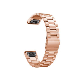 QUICKFIT | Garmin QuickFit 26mm - CNC Pro Rustfrit Stål Urlænke - Rose - DELUXECOVERS.DK