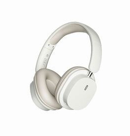 Høretelefoner og Headset | PRO+ | T2 Over-Ear Trådløs Headset m. Mikrofon - Beige - DELUXECOVERS.DK